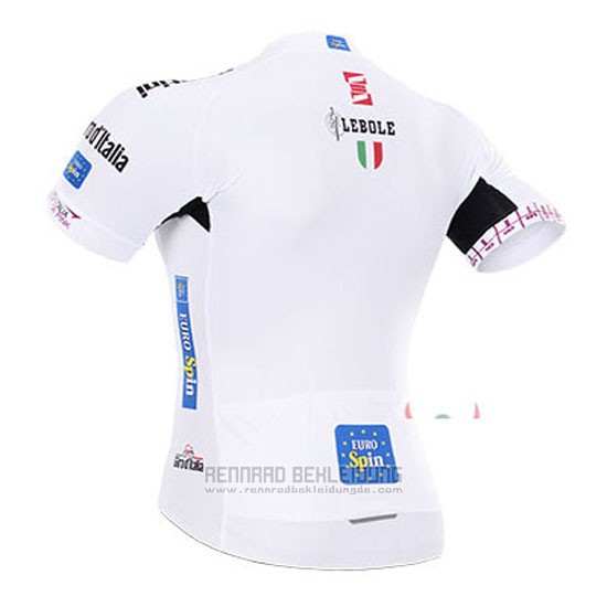 2015 Fahrradbekleidung Giro D'italien Wei Trikot Kurzarm und Tragerhose